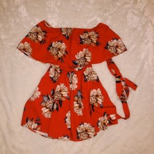 Red Flower Dress